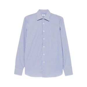 BORRIELLO Men's Striped Dress Shirt Men BLUE Shirts